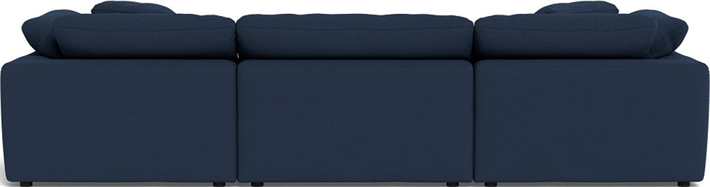 Fluffy 133.5" 3pc Sofa - Peyton Navy