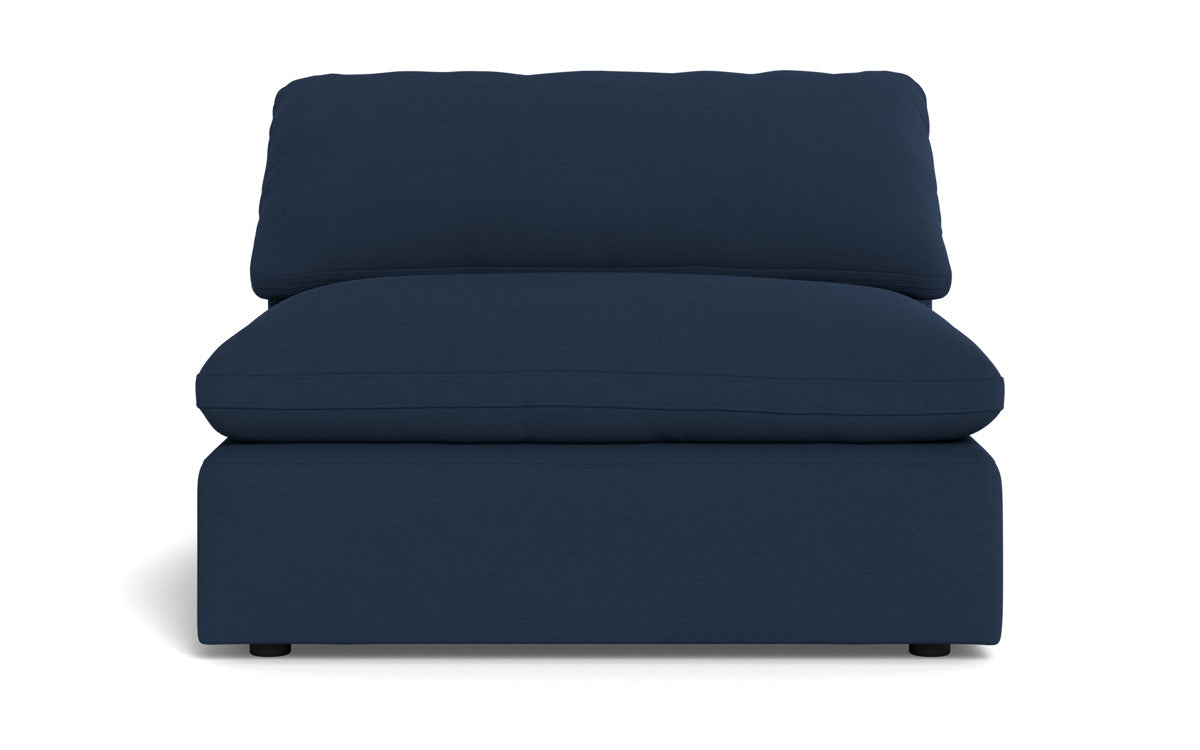 Fluffy Armless Chair - Peyton Navy