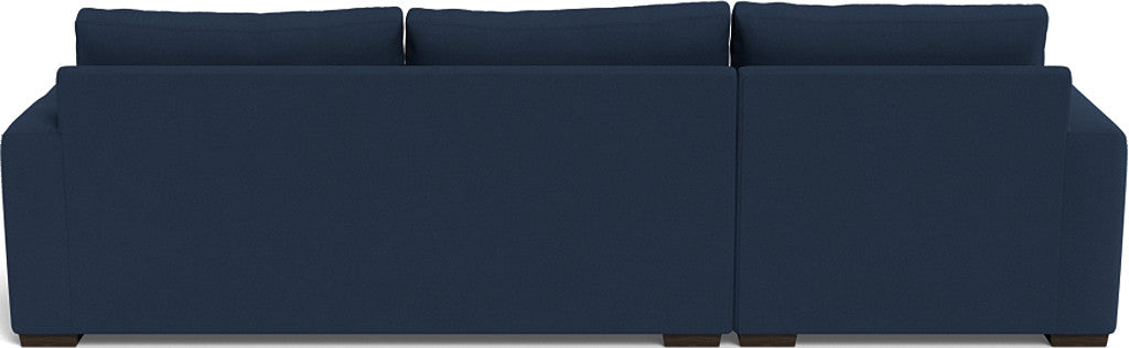 Mesa 123" Left Chaise Sectional Peyton Navy Quick Ship -