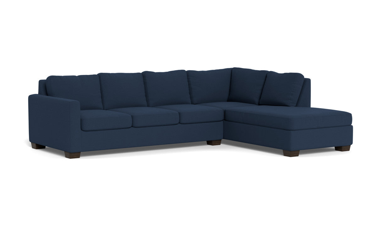 Track 121" Right Chaise Sectional - Peyton Navy