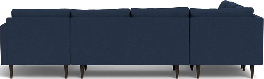 Wallace 130" Untufted Corner Sectionals w. Right Chaise - Peyton Navy