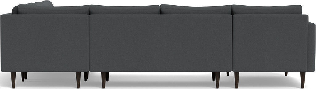 Wallace 130" Untufted Corner Sectionals w. Left Chaise - Peyton Navy