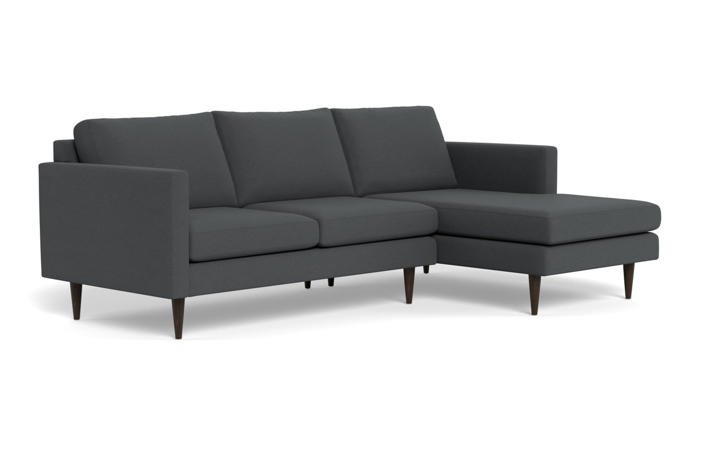 Wallace 98" Untufted Right Chaise Sectional - Peyton Pepper