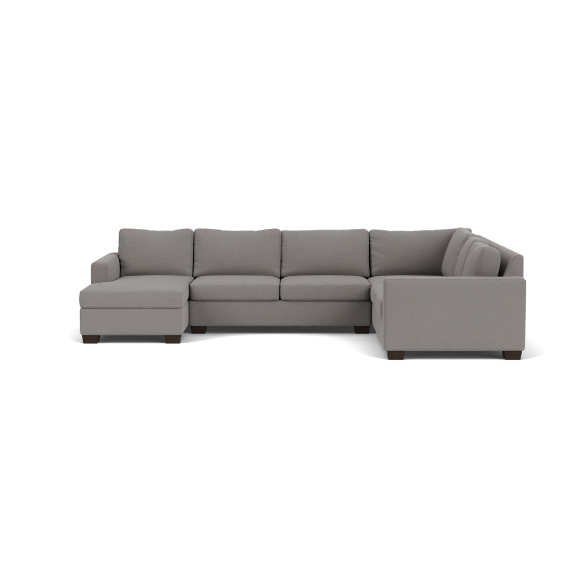 Track 141" Corner Sectionals W. Full Sleeper & Left Chaise - Peyton Slate