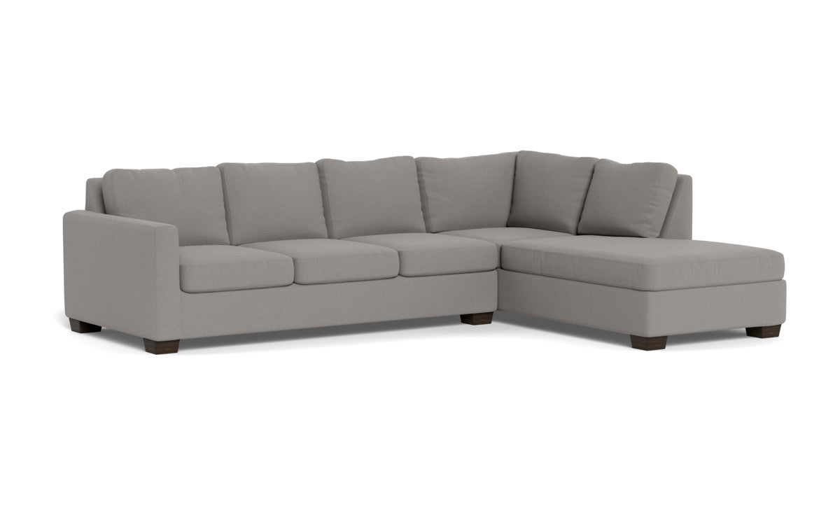 Track 121" Right Chaise Sectional - Peyton Slate