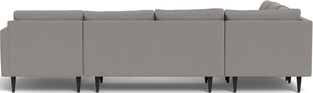 Wallace 130" Untufted Corner Sectionals w. Right Chaise - Peyton Slate