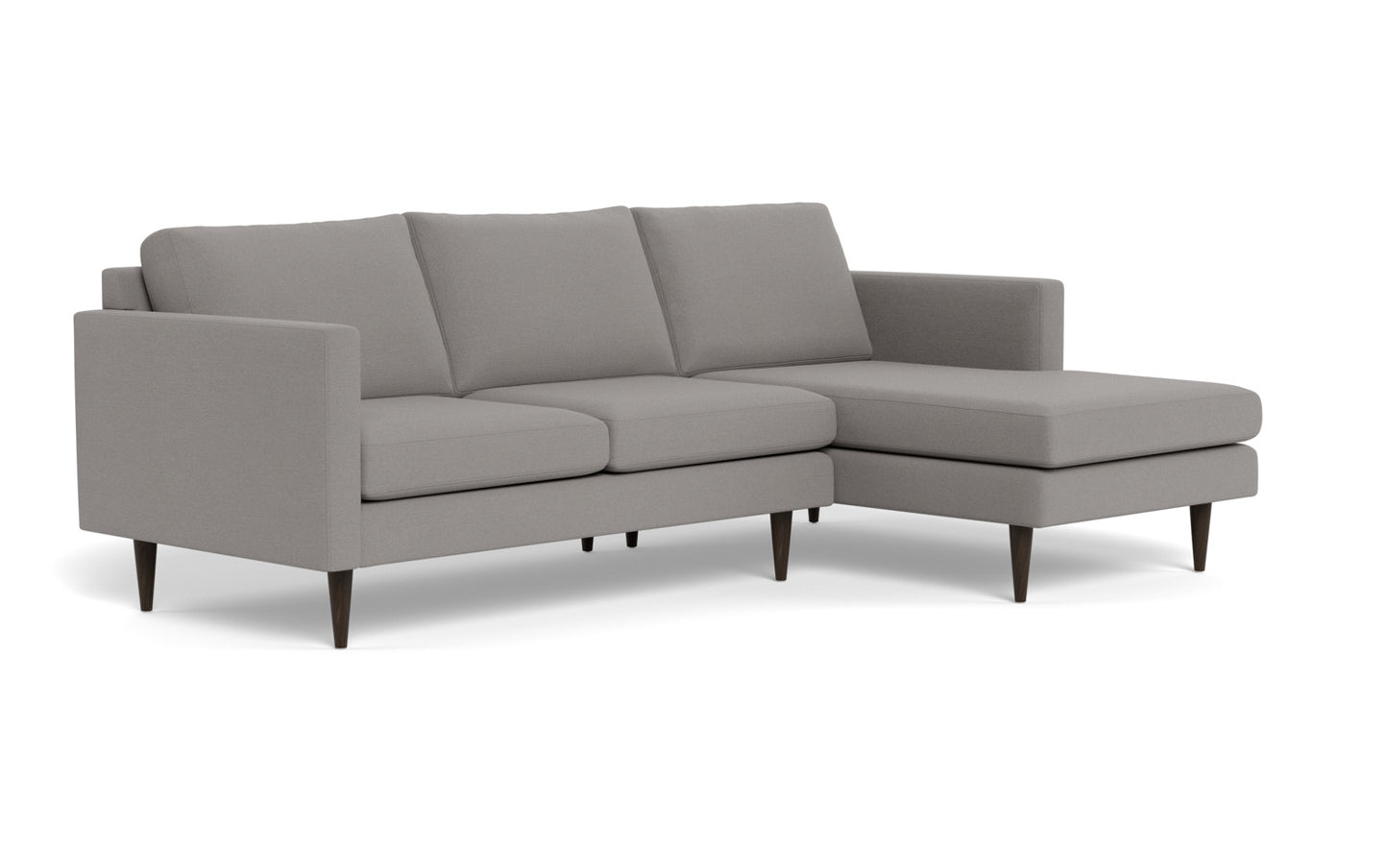 Wallace 98" Untufted Right Chaise Sectional - Peyton Slate