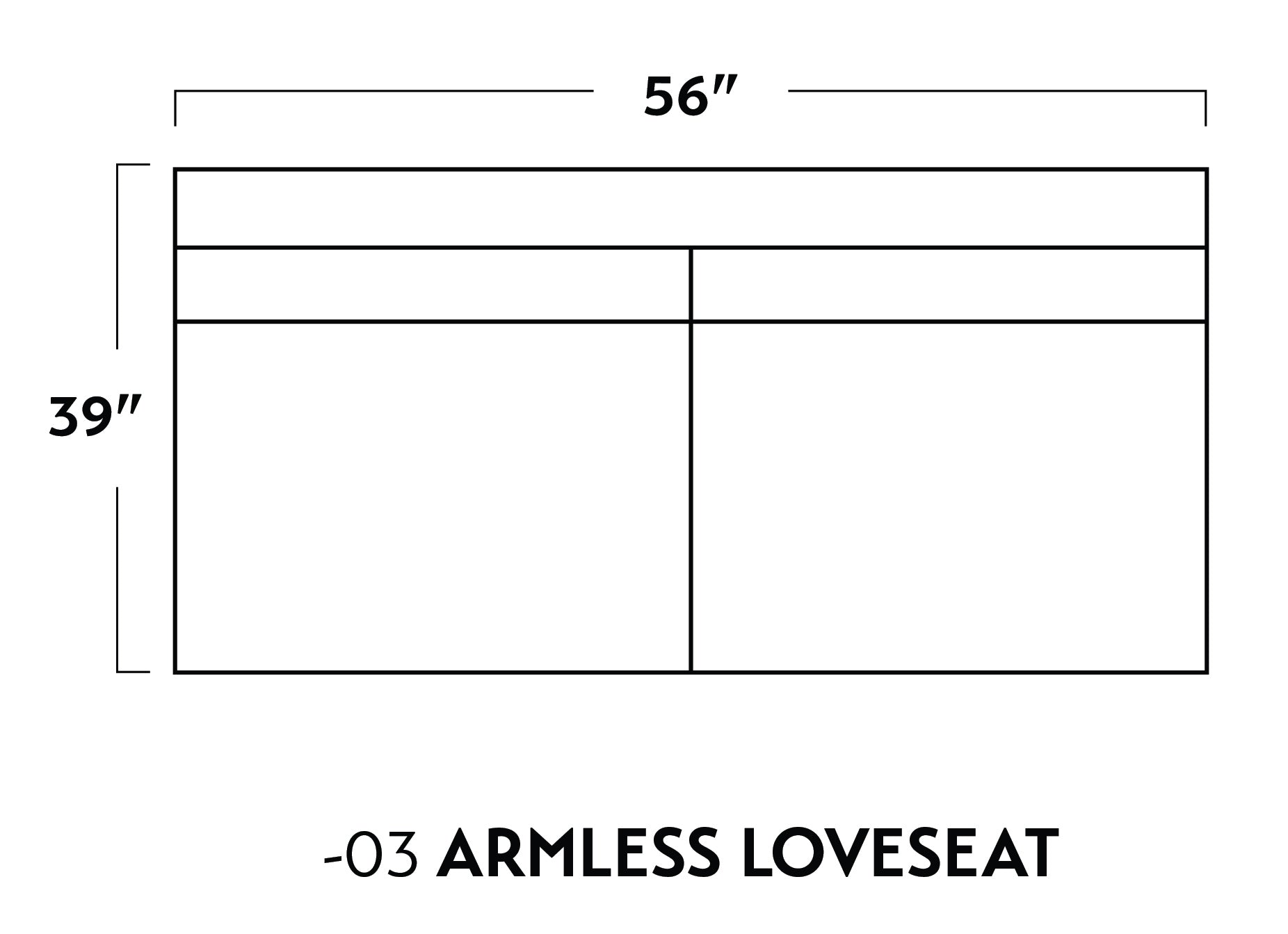 Parmer Armless Loveseat - Peyton Slate