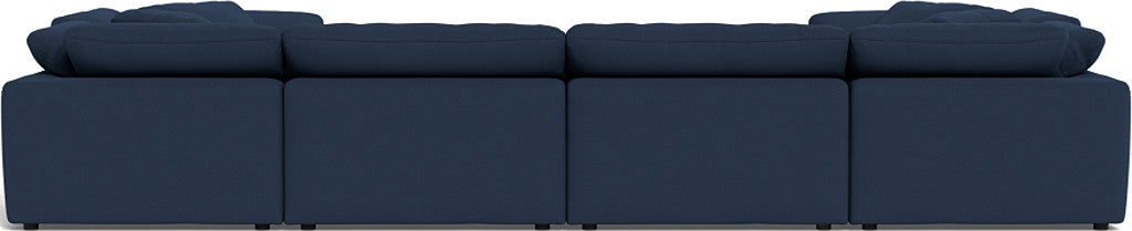 Fluffy 178" 4 Corner U Sectional - Peyton Navy