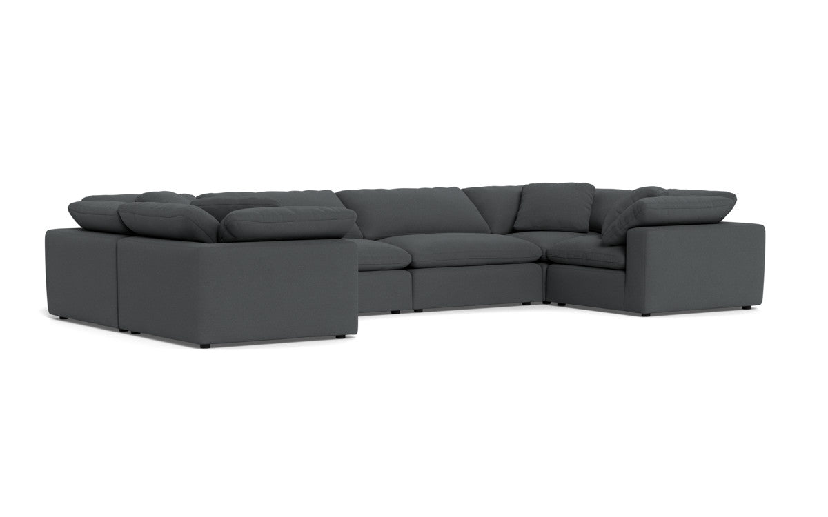 Fluffy 178" 4 Corner U Sectional - Peyton Pepper