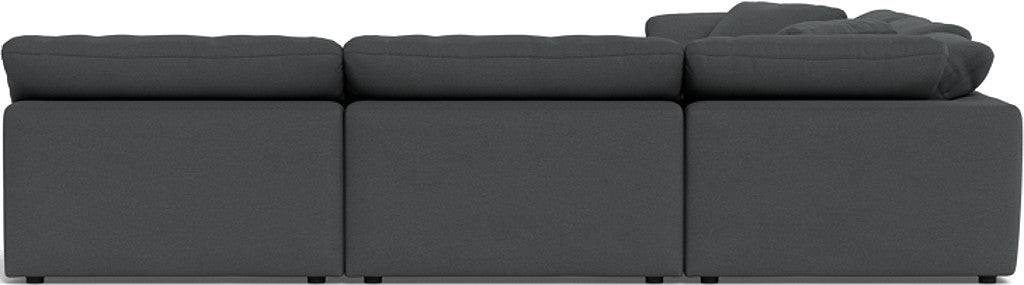 Fluffy 133.5" 5 Piece Sectional W/Ottoman - Peyton Pepper