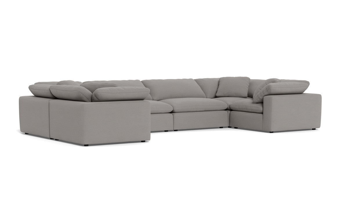 Fluffy 178" 4 Corner U Sectional - Peyton Slate