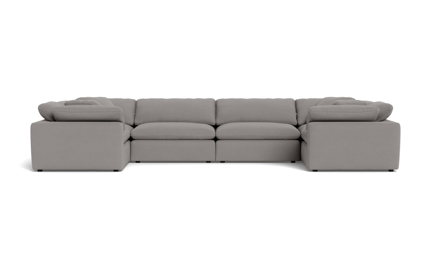 Fluffy 4 Corner U Sectional -