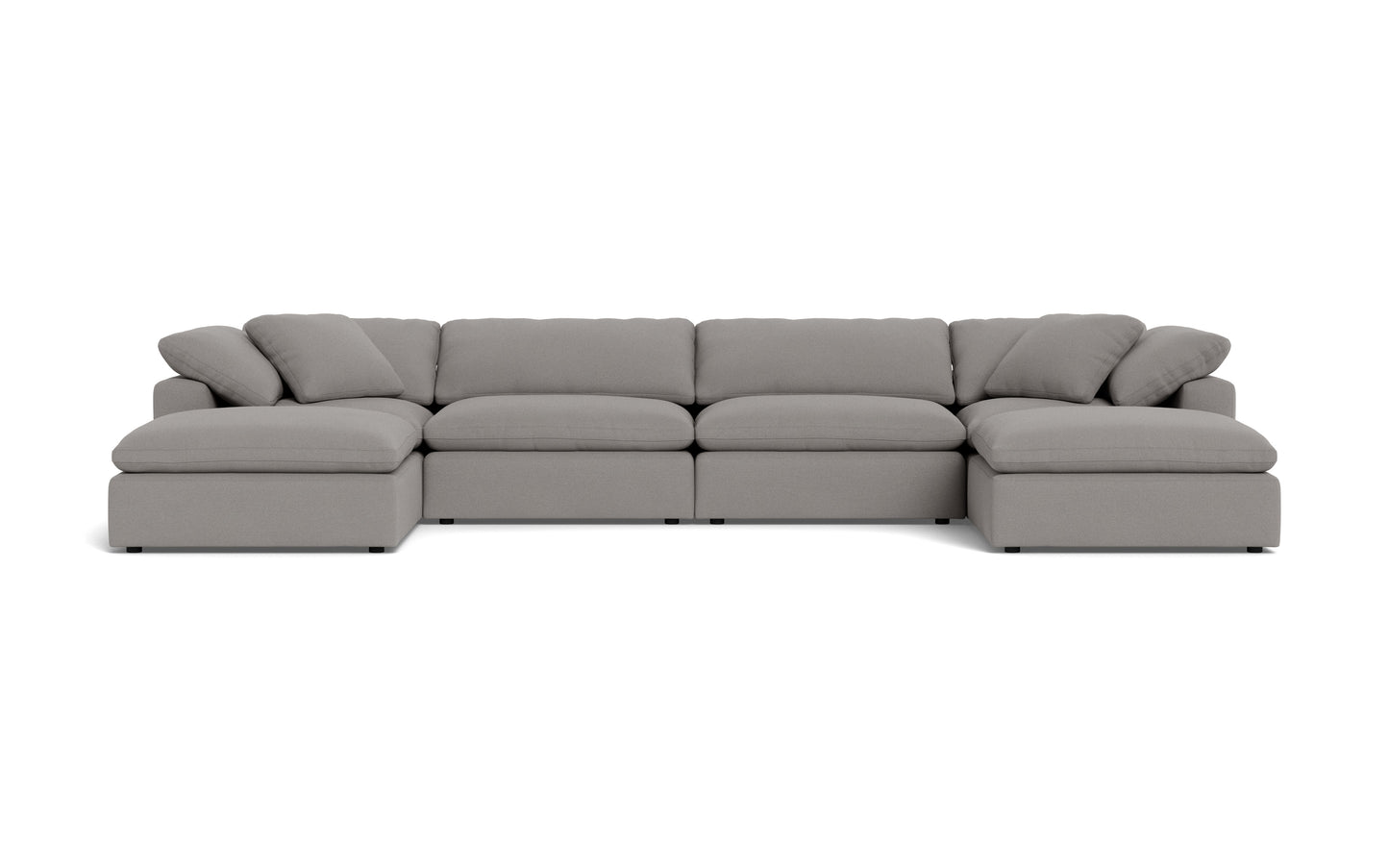 Fluffy 4 Piece Sectional W/Double Otto -