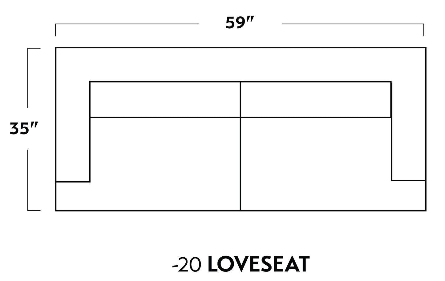 Rainey 59" Loveseat -