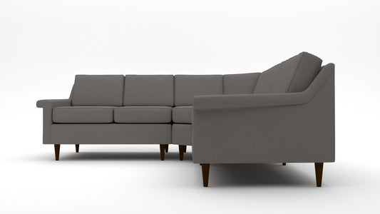 Rosedale 102" Condo Corner Sectional Elliot Sunflower Quick Ship -