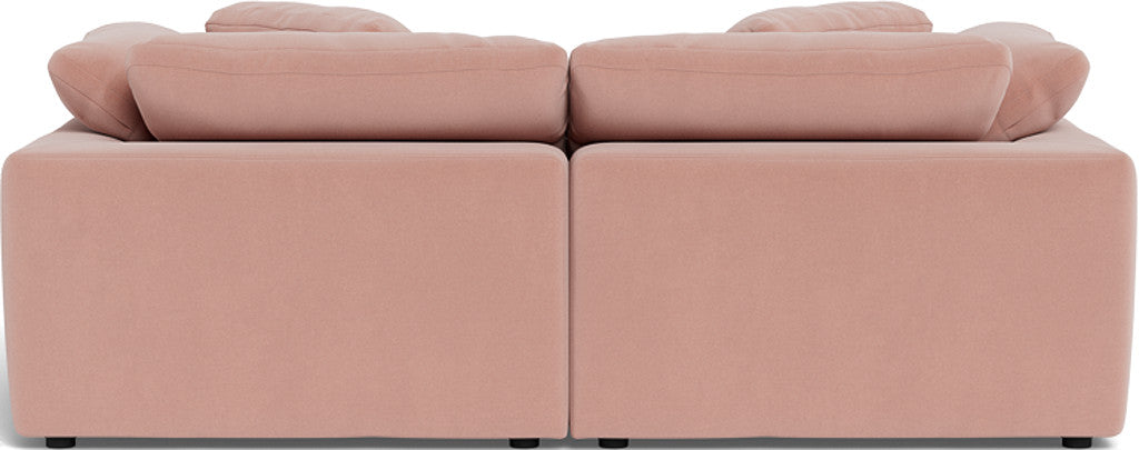 Fluffy 89" 2 Piece Sofa w/Otto - Superb Blush
