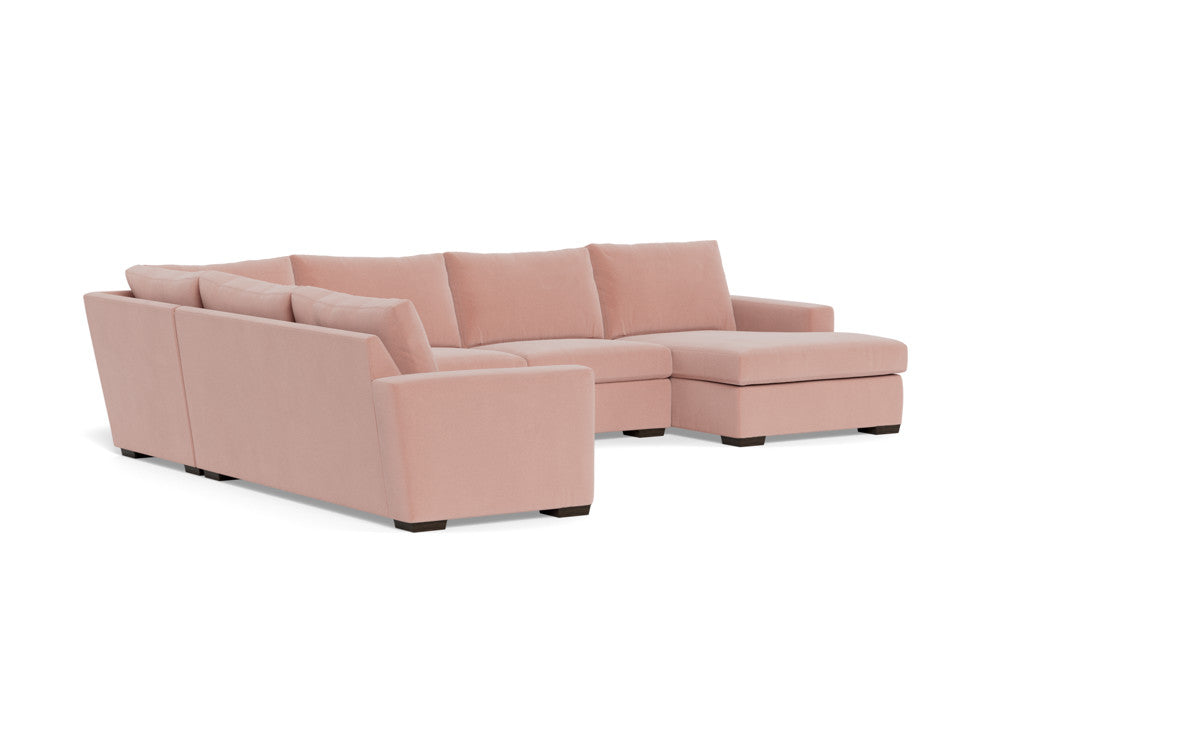 Mesa 156" Corner Sectionals w. Right Chaise - Superb Blush