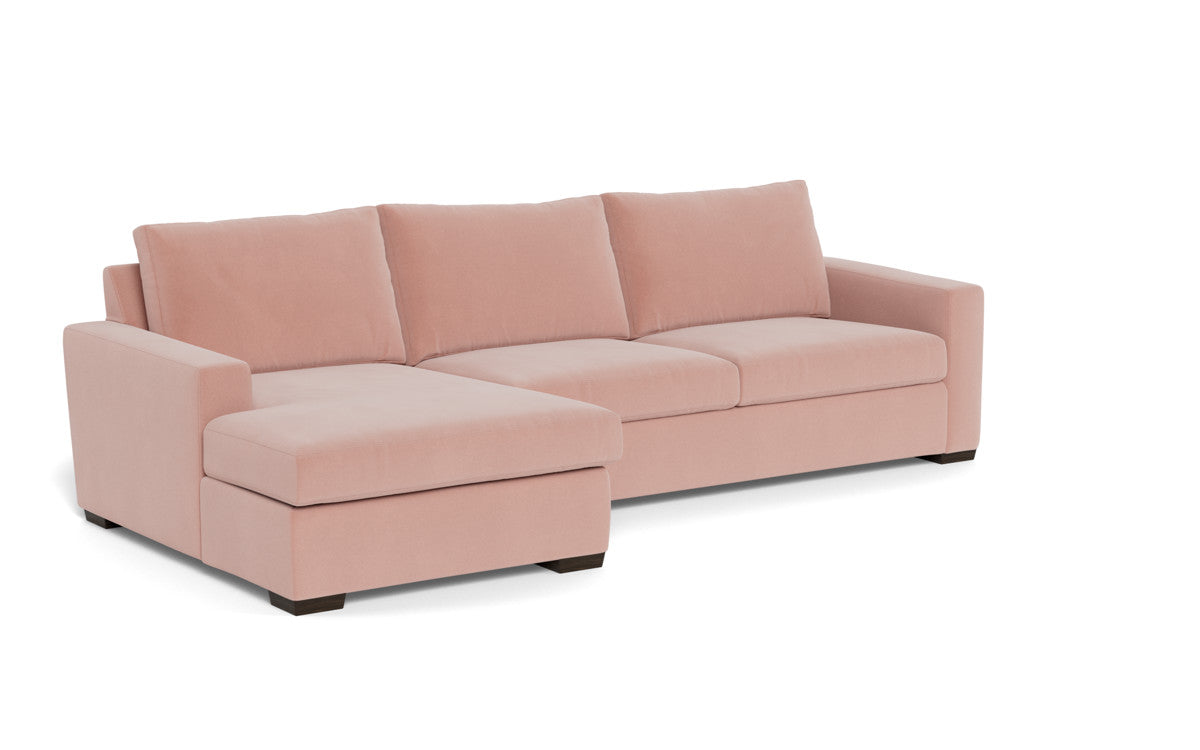 Mesa 123" Left Chaise Sectional - Superb Blush