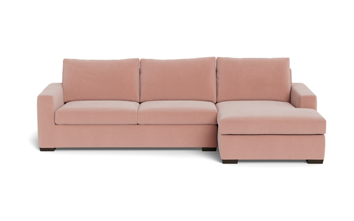 Mesa 123" Right Chaise Sectional - Superb Blush