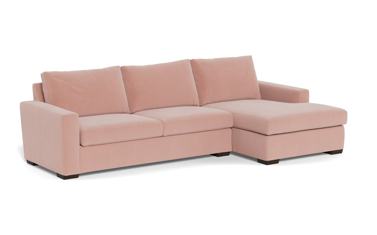 Mesa 123" Right Chaise Sectional - Superb Blush