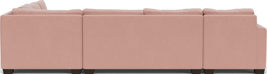 Track 141" Corner Sectionals W. Full Sleeper & Left Chaise - Superb Blush