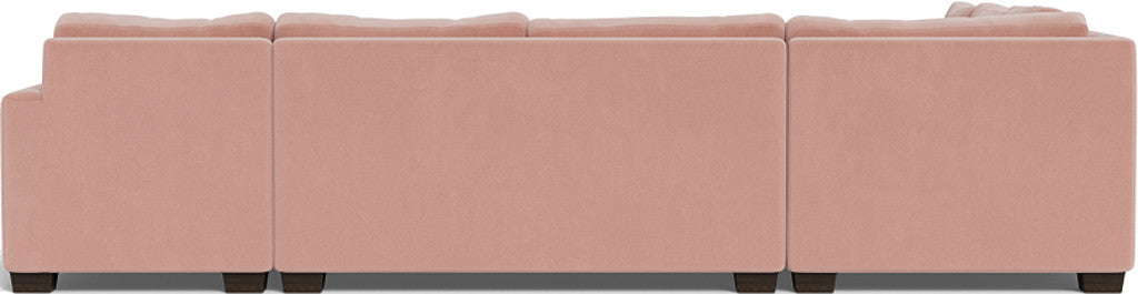 Track 141" Corner Sectionals w. Right Chaise - Superb Blush