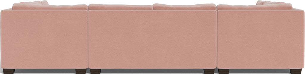 Track 141" Corner Sofa U Sectional - Superb Blush