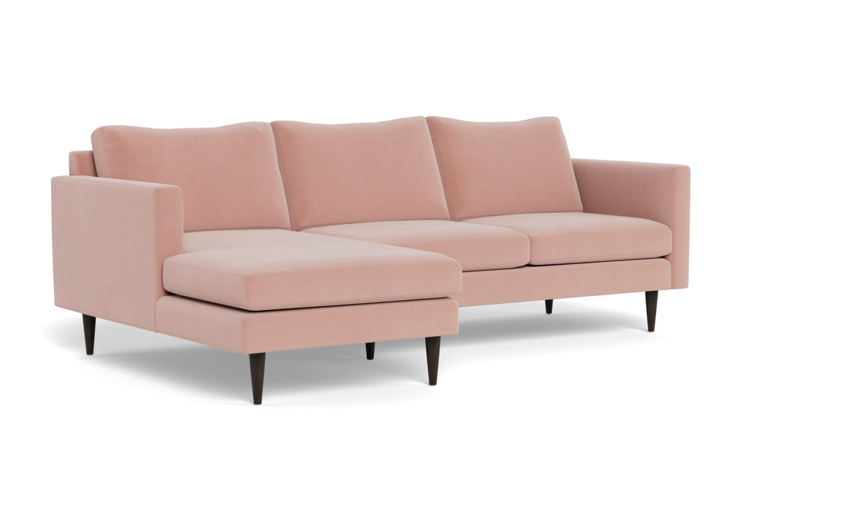 Wallace 98" Untufted Left Chaise Sectional - Superb Blush