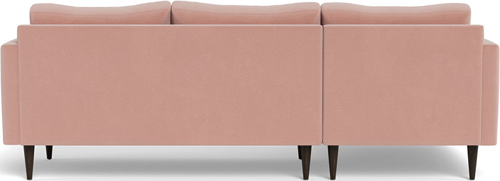Wallace 98" Untufted Left Chaise Sectional - Superb Amethyst