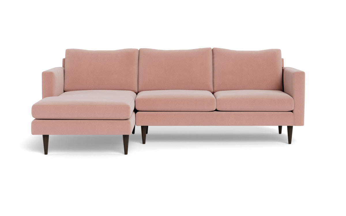 Wallace 98" Untufted Left Chaise Sectional - Superb Amethyst