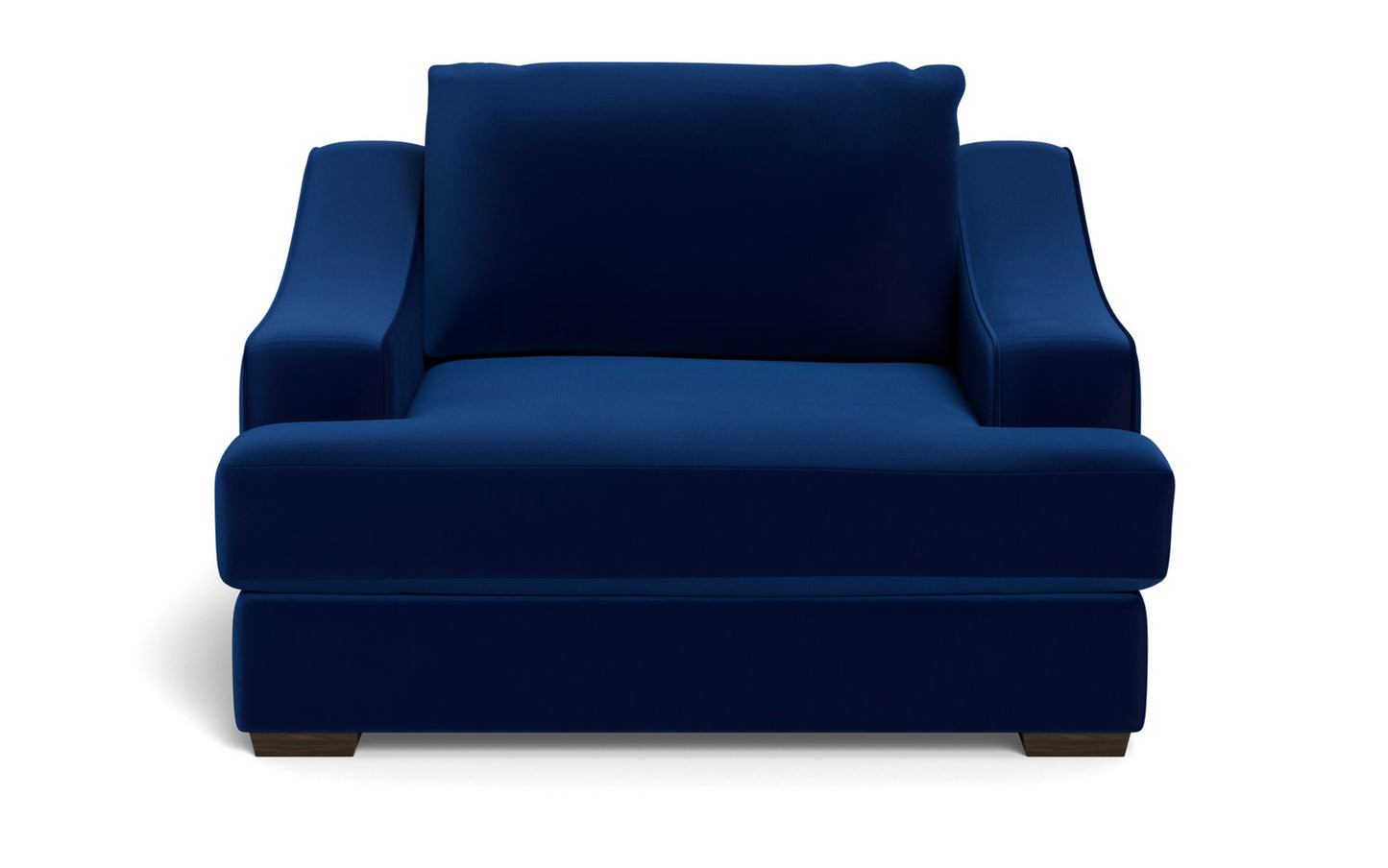 Austonian 56" Arm Chair - Superb Cobalt