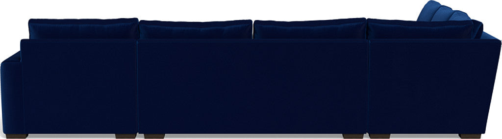 Mesa 156" Corner Sectionals w. Right Chaise - Superb Cobalt