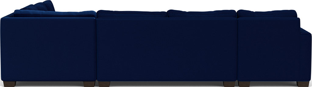 Track 141" Corner Sectionals W. Full Sleeper & Left Chaise - Superb Cobalt