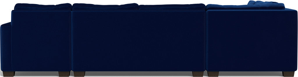 Track 141" Corner Sectionals w. Right Chaise - Superb Cobalt