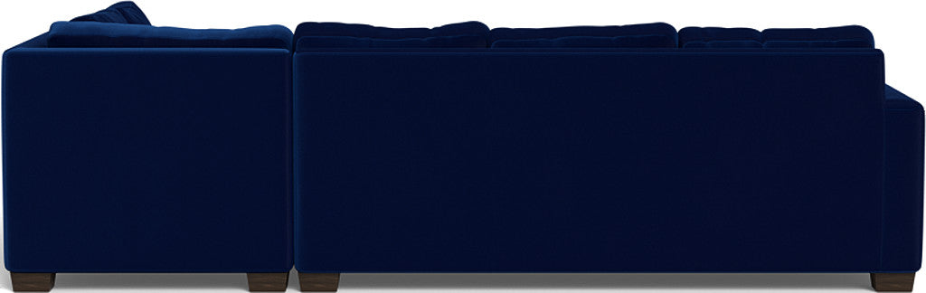 Track 121" Right Chaise Sectional - Superb Cobalt