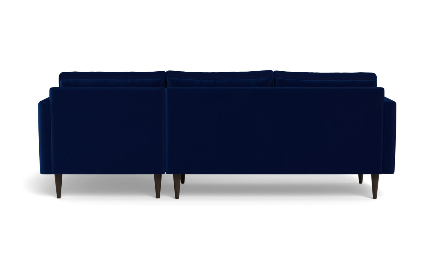 Wallace 98" Untufted Right Chaise Sectional - Superb Cobalt