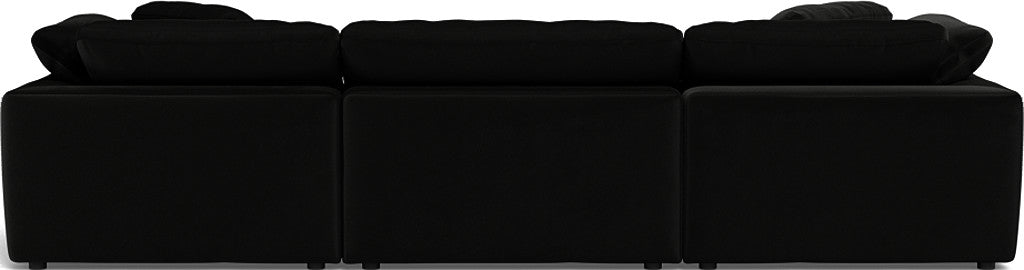 Fluffy 133.5" 3pc Sofa - Superb Gunmetal