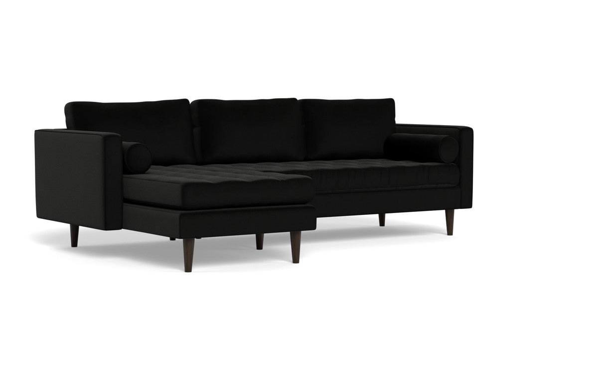 Ladybird 102" Left Chaise Sectional - Superb Gunmetal