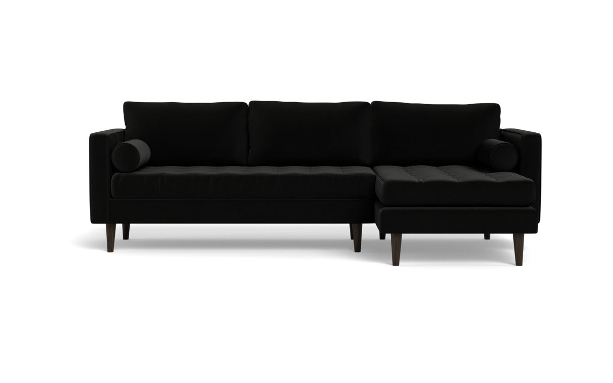 Ladybird 102" Right Chaise Sectional - Superb Gunmetal