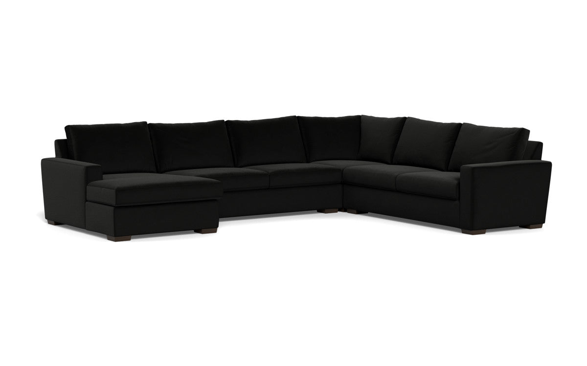 Mesa 156" Corner Sectionals w. Left Chaise - Superb Gunmetal