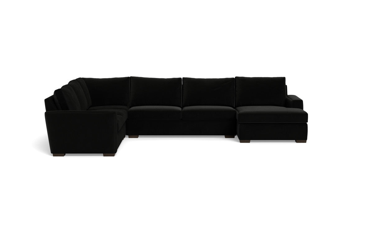 Mesa 156" Corner Sectionals w. Right Chaise - Superb Gunmetal