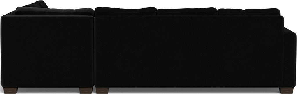 Track 121" Right Chaise Sectional - Superb Gunmetal
