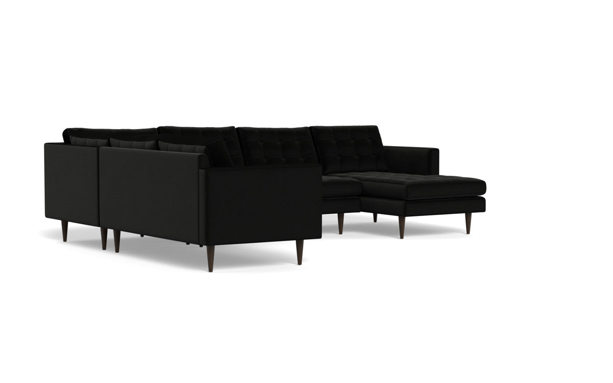 Wallace 130" Corner Sectionals w. Right Chaise - Superb Gunmetal