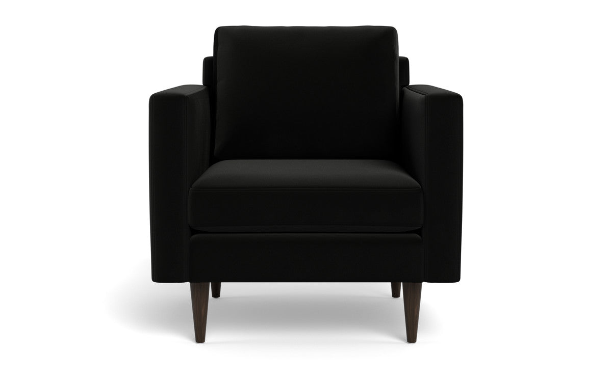 Wallace 34" Untufted Arm Chair - Superb Gunmetal