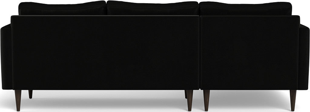 Wallace 98" Untufted Left Chaise Sectional - Superb Gunmetal