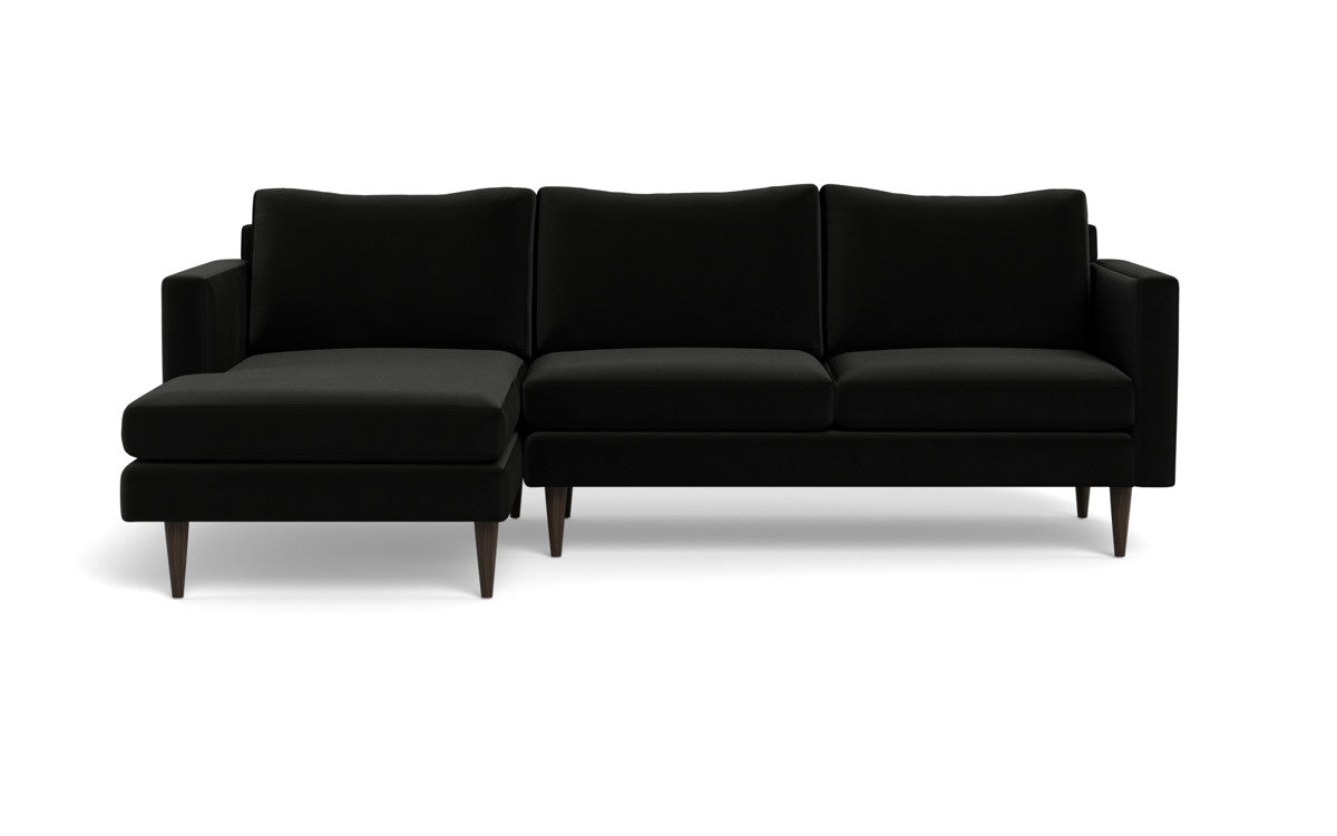 Wallace 98" Untufted Left Chaise Sectional - Superb Cobalt