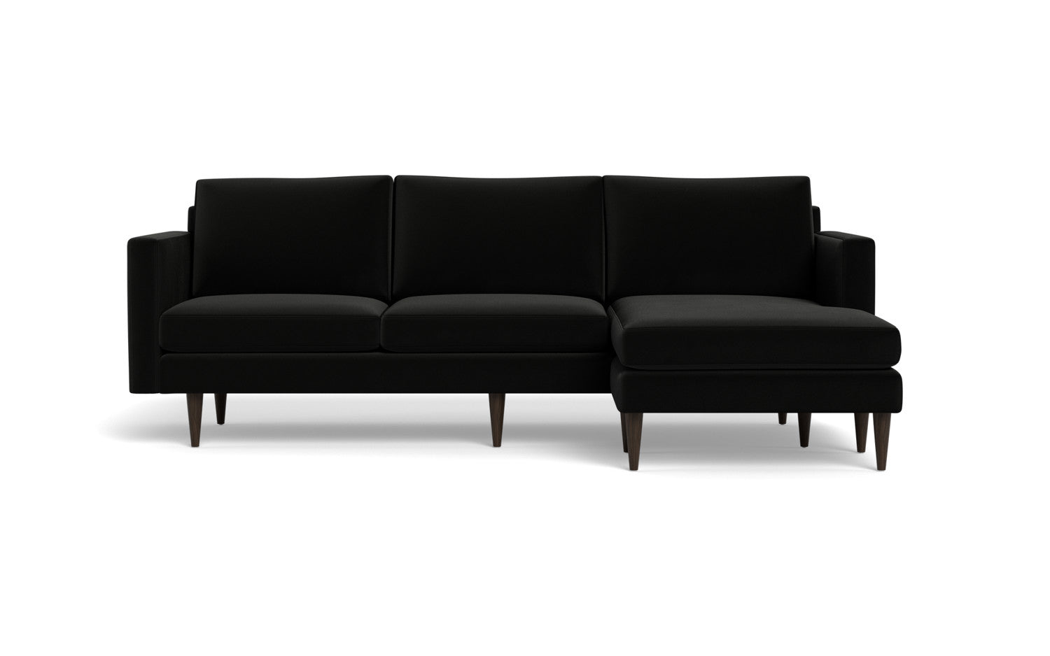 Wallace 98" Untufted Reversible Chaise Sofa - Superb Gunmetal
