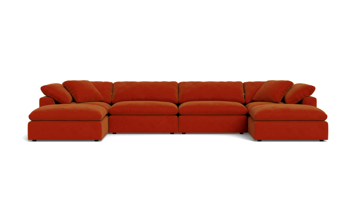 Fluffy 178" 4 Piece Sectional W/Double Otto - Superb Hacienda