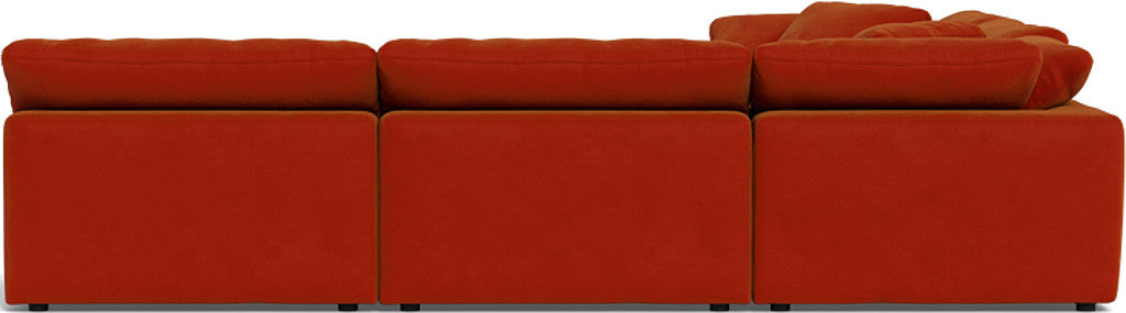 Fluffy 133.5" 5 Piece Sectional W/Ottoman - Superb Hacienda